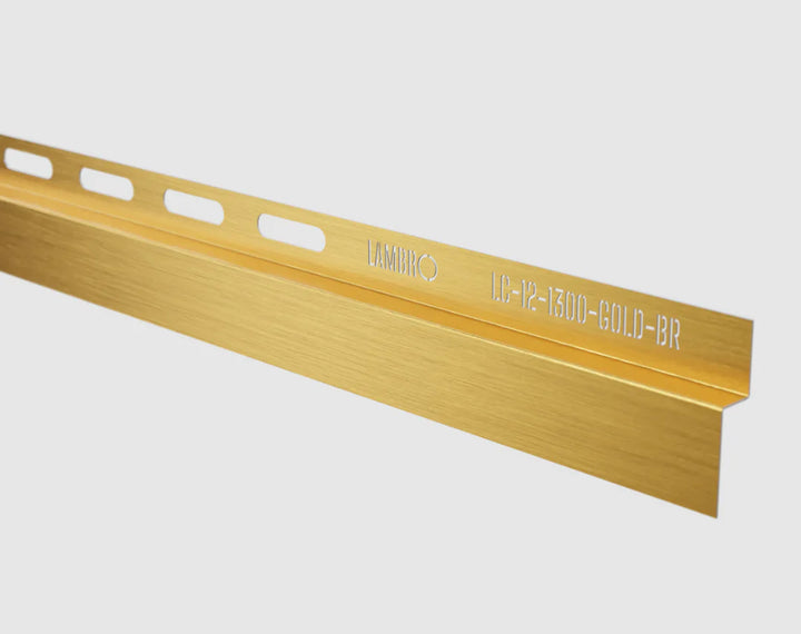 Profil drept inox dus walk-in auriu periat