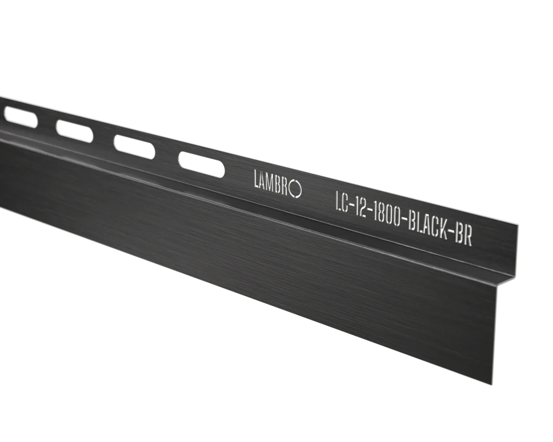 Profil drept inox negru periat pentru dus walk in