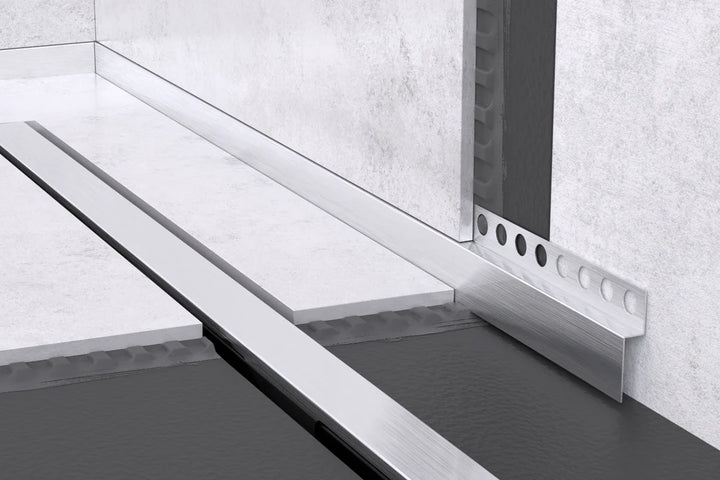 Profil frontal inox auriu periat dus walk in