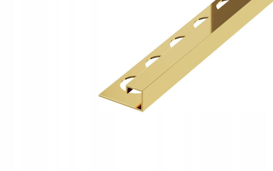 Profilul inox patrat auriu lucios