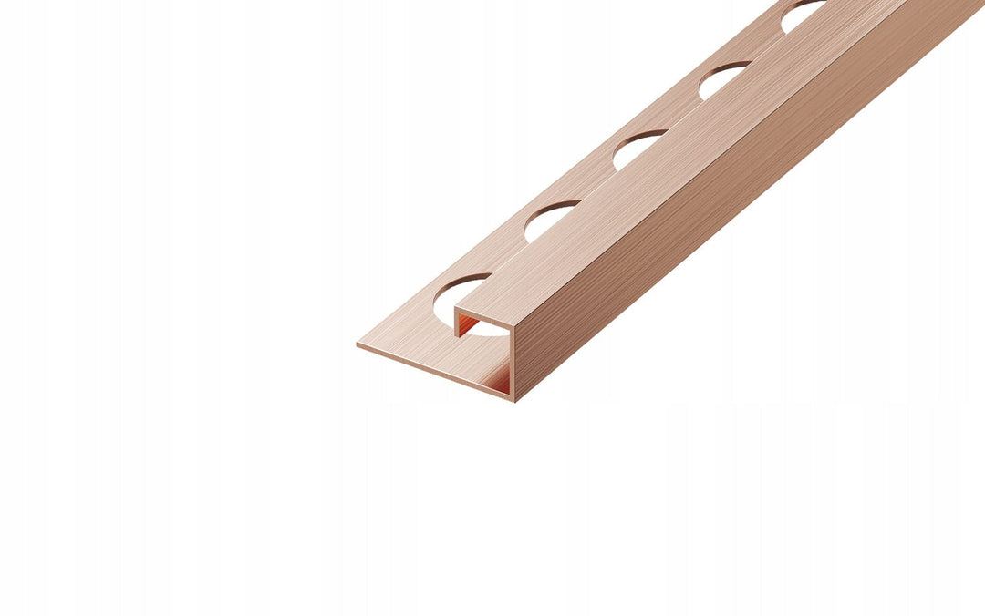 Profil inox patrat cupru periat