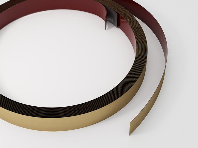 banda decorativa inox auriu periat