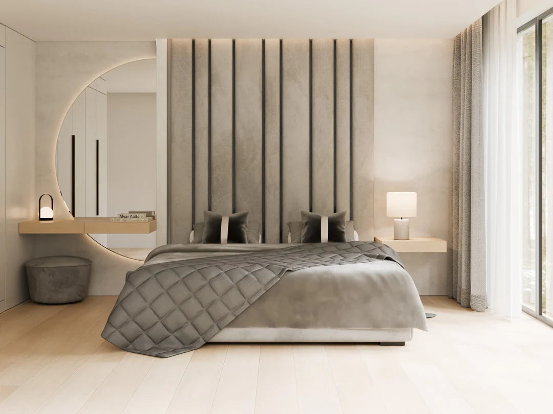 banda decorativa perete din inox culoare negru periat