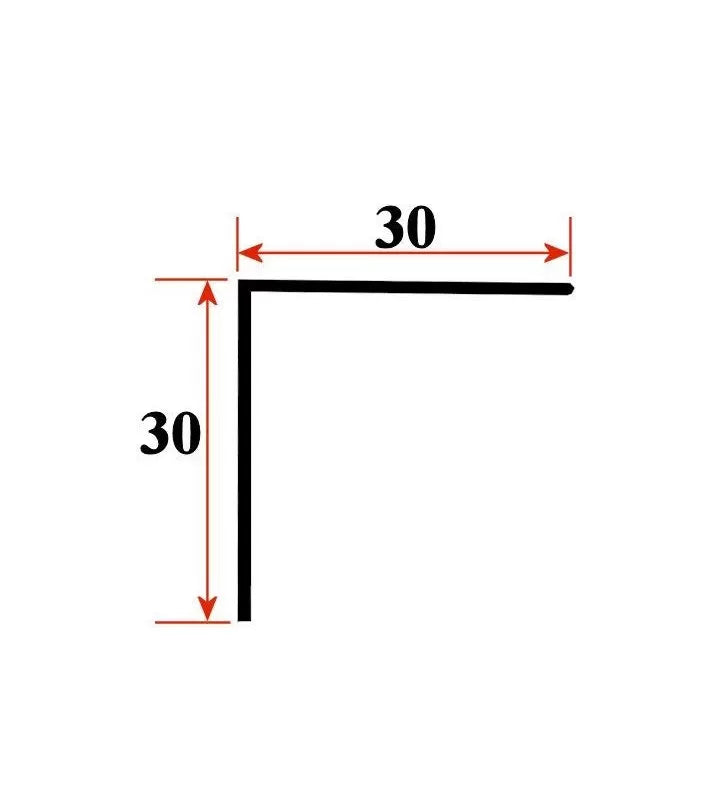 cornier aluminiu 30x30x1.2 mm