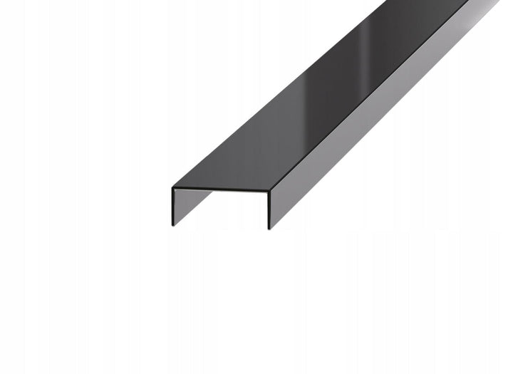 PROFIL LISTELLO INOX NEGRU LUCIOS