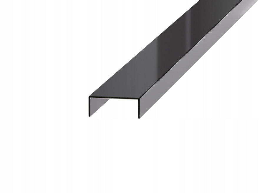 PROFIL LISTELLO INOX NEGRU LUCIOS