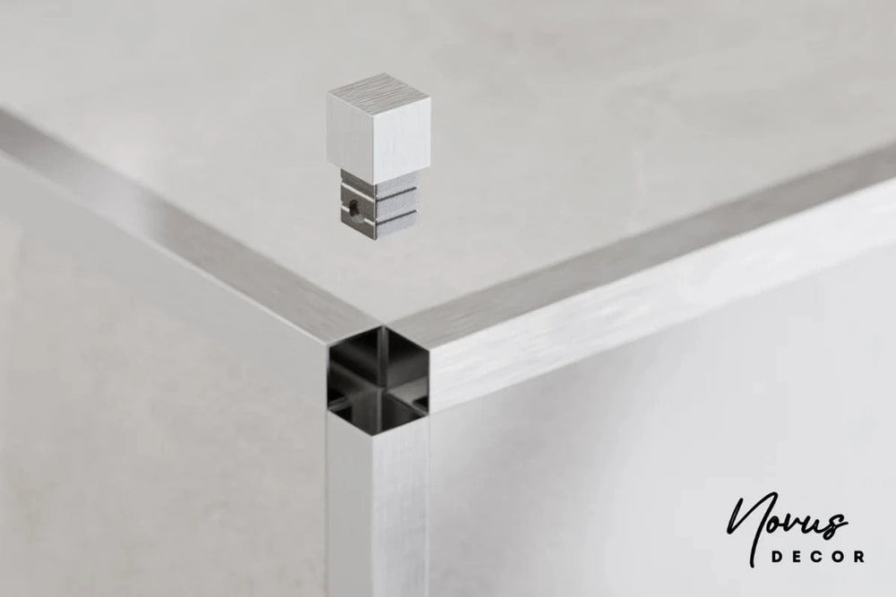piesa imbinare profil inox argintiu periat