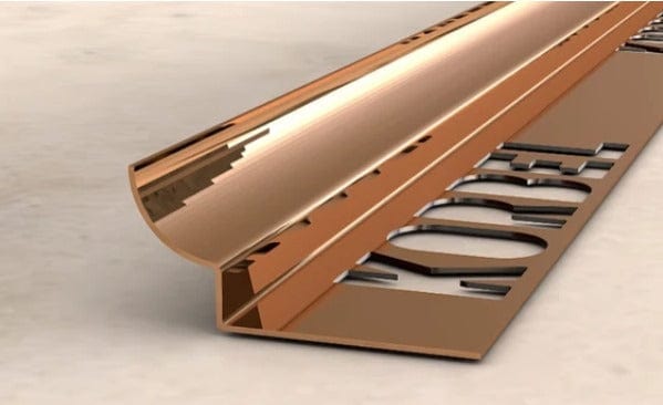 profil inox colt interior cupru lucios