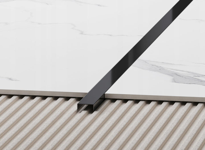 PROFIL LISTELLO INOX NEGRU MAT - plinta-profile.ro