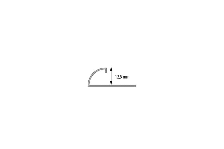 schita profil inox colt exterior 12 mm