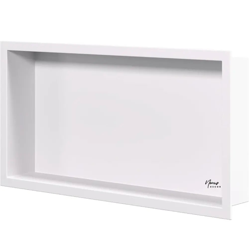 Raft incastrat dus, inox, alb mat