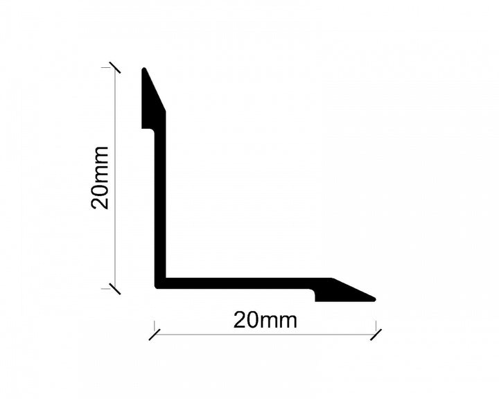 Profil aluminiu colt interior