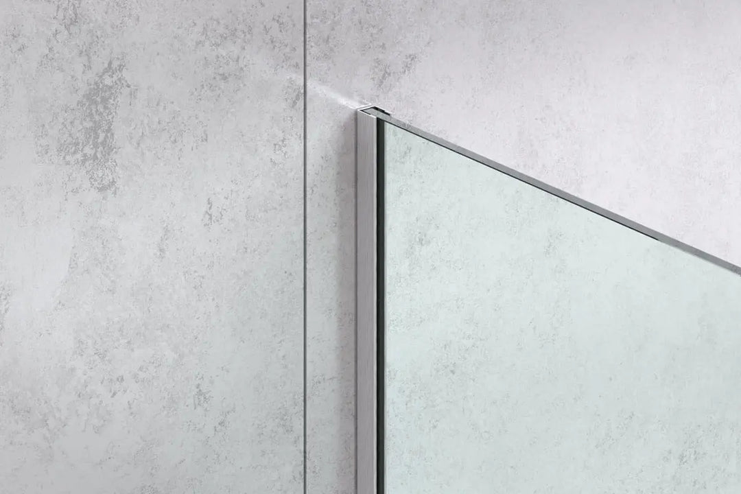 Profil U aparent fixare sticla dus inox periat