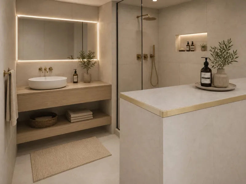 profil terminatie inox tip L auriu periat