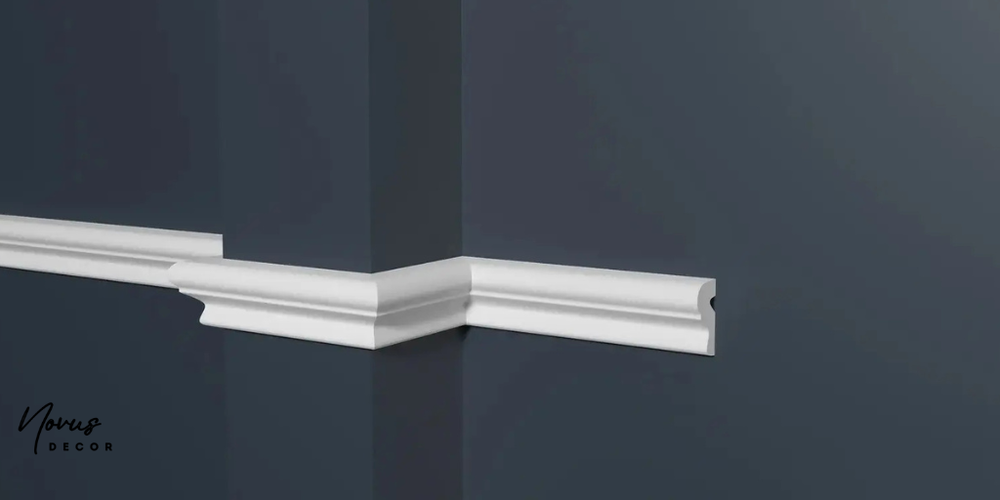 Bagheta decorativa polimer dur 35x16 mm