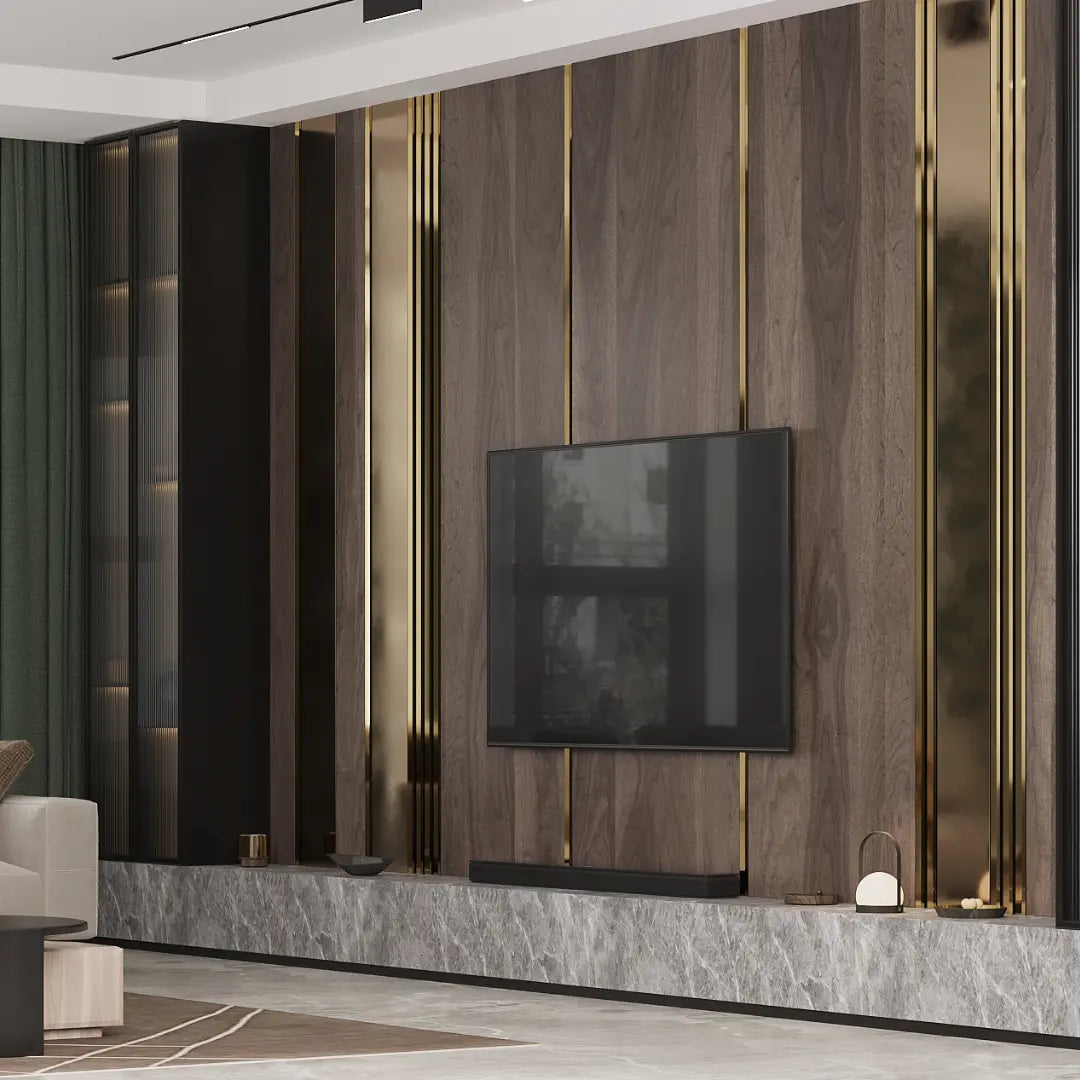 banda decorativa auriu din inox
