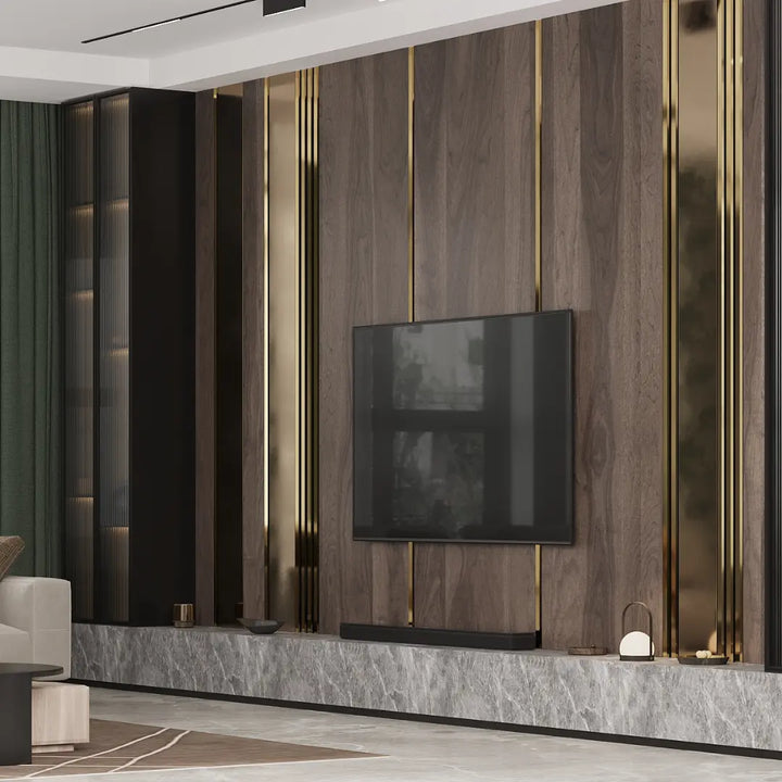 banda decorativa auriu din inox