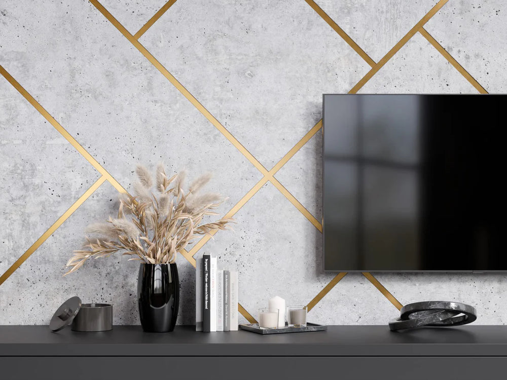 banda decorativa autoaadeziva auriu periat din inox pentru pereti si mobilier