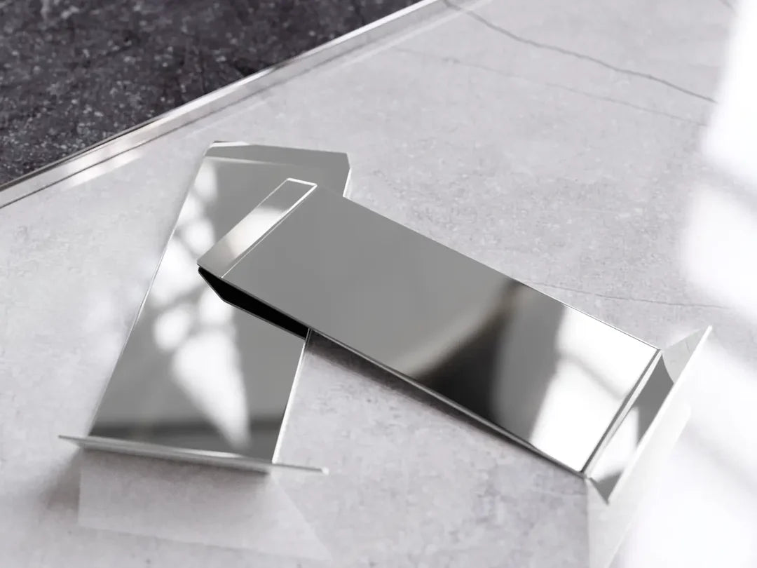 accesorii plinta F-slim- colt exterior argintiu lucios
