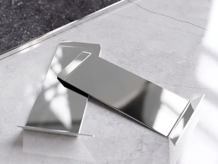 accesorii plinta F-slim- colt exterior argintiu lucios