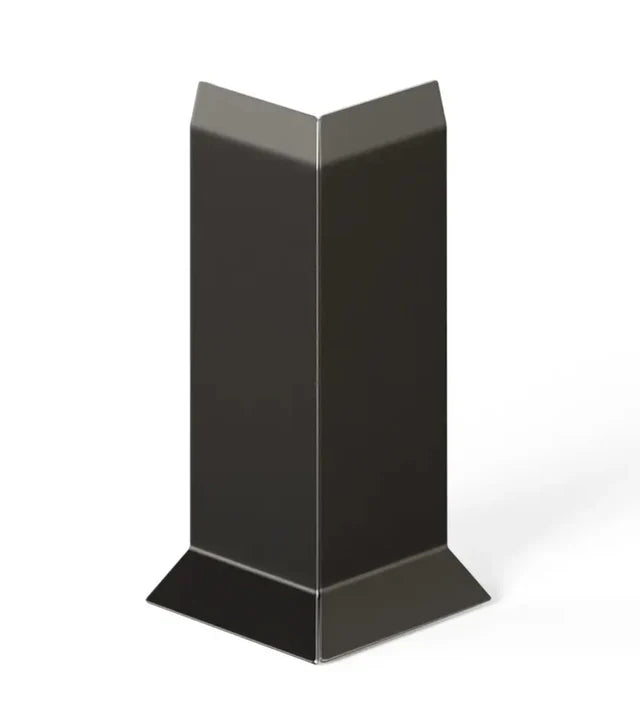 colt exterior negru mat  pentru plinta inox F-slim