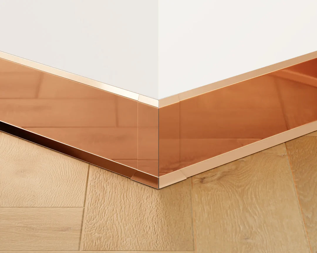 colt exterior plinta inox finisaj cupru mirror