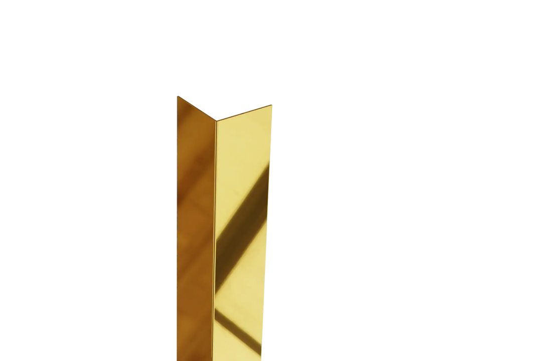 cornier inox auriu lucios