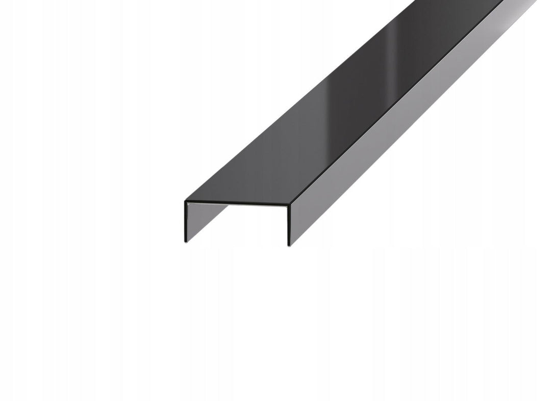 PROFIL LISTELLO INOX NEGRU LUCIOS 