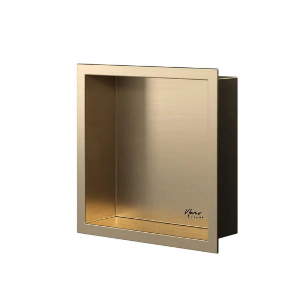 nisa de dus inox, auriu periat 300x300 mm