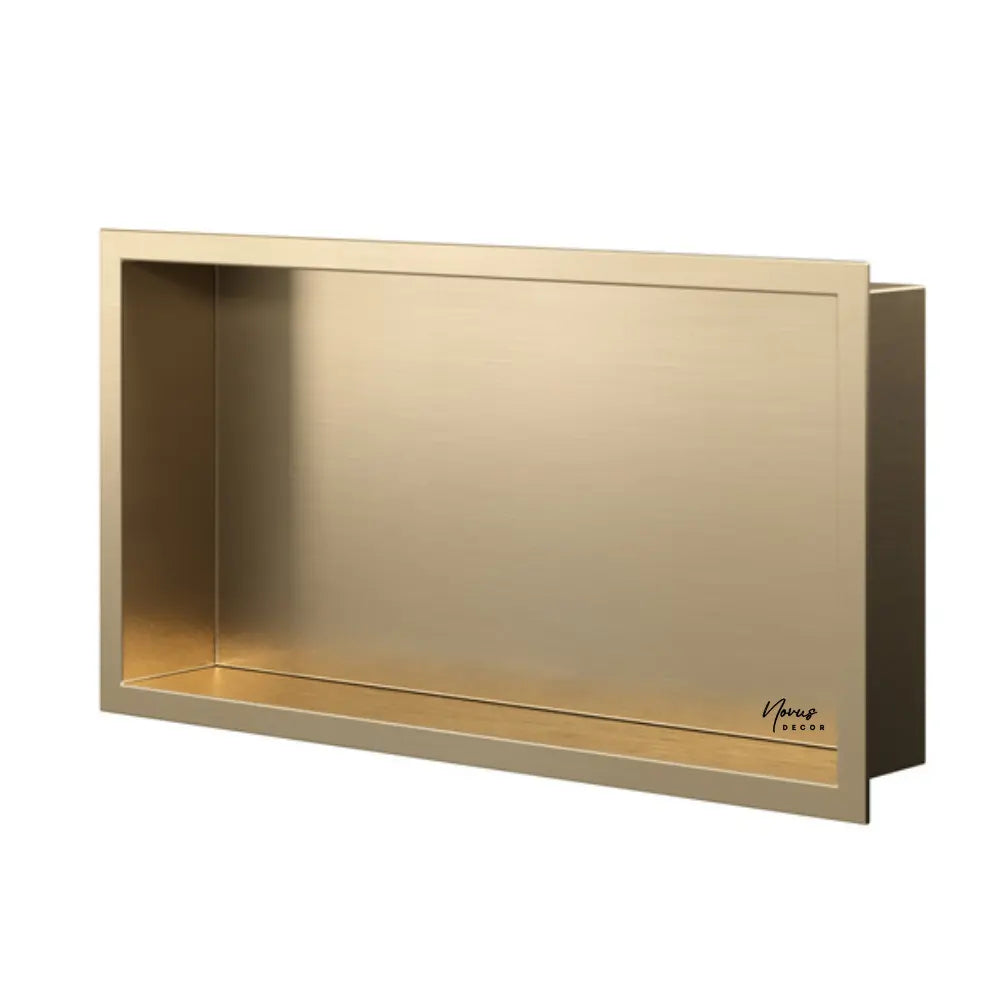 nisa de dus inox auriu periat 300x600 mm