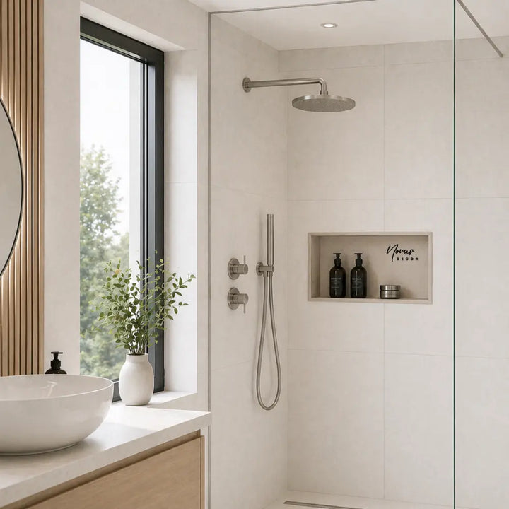 nisa de dus inox, sandstone