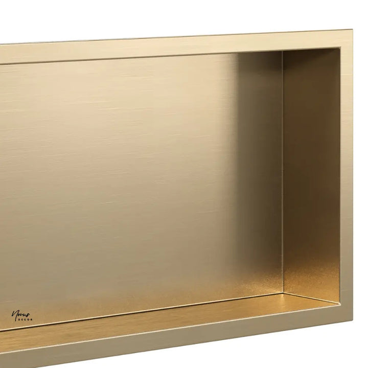 nisa dus incastrabila inox auriu periat 300x600 mm