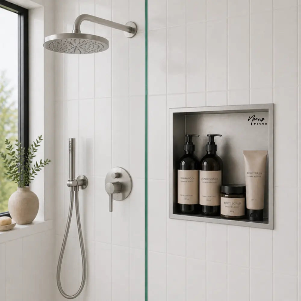 nisa perete baie inox periat