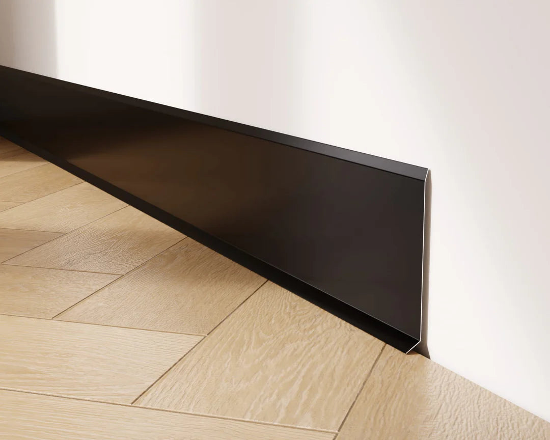 plinta inox negru mat F slim
