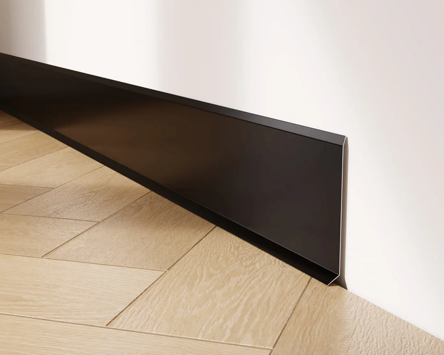plinta inox negru mat F slim