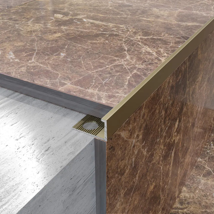 profil aluminiu gresie 10 mm titan