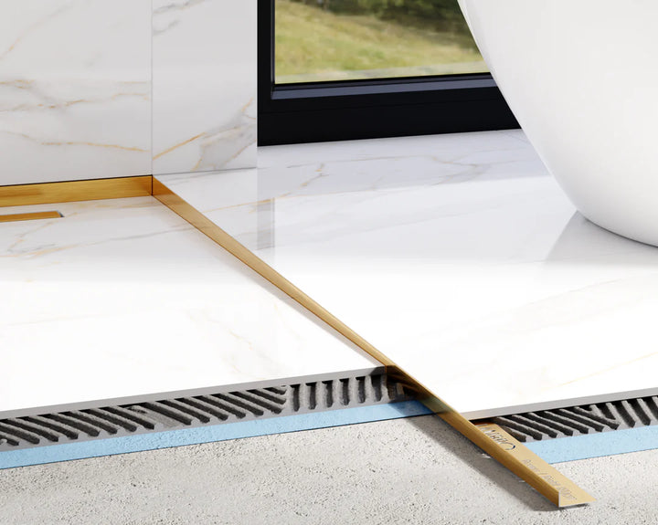profil compensare inox auriu periat