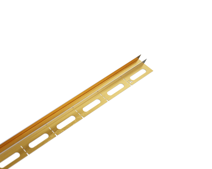 profil inox auriu periat pentru  fixare  sticla dus