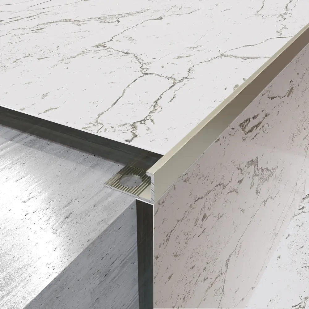 profil terminatie tip L, aluminiu- titan mat
