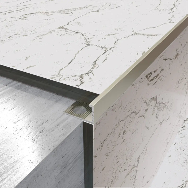 profil terminatie tip L, aluminiu- titan mat