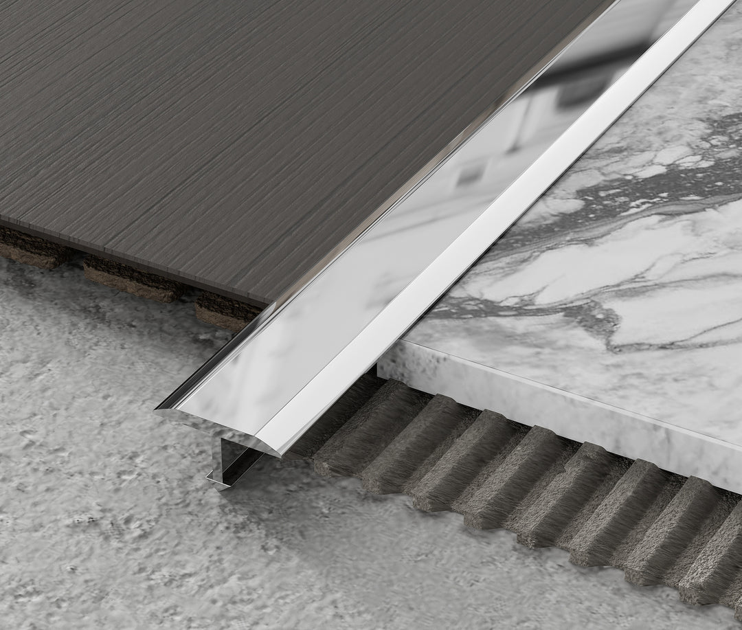 profil trecere tip T din alama cromata