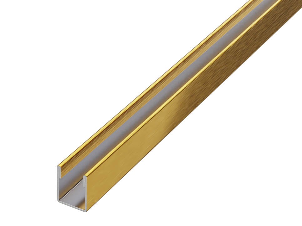 profil inox fixare sticla dus
