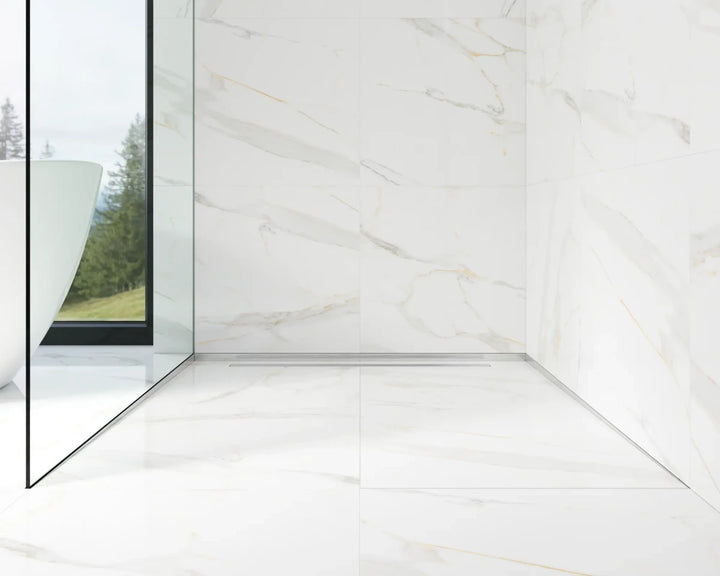 Profil dus walk-in argintiu periat