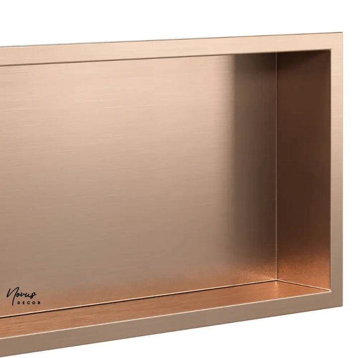 raft baie incastrat inox finisaj cupru periat