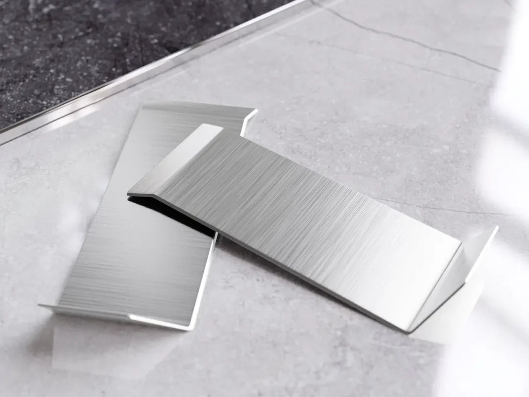 set accesorii colt interior plinta inox